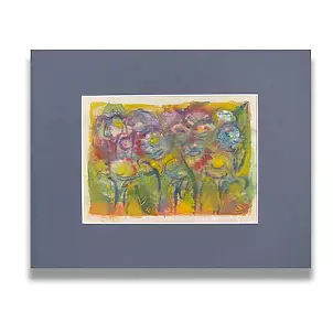 Anna Skowronek - Abstraction botanical, watercolor, original, unique