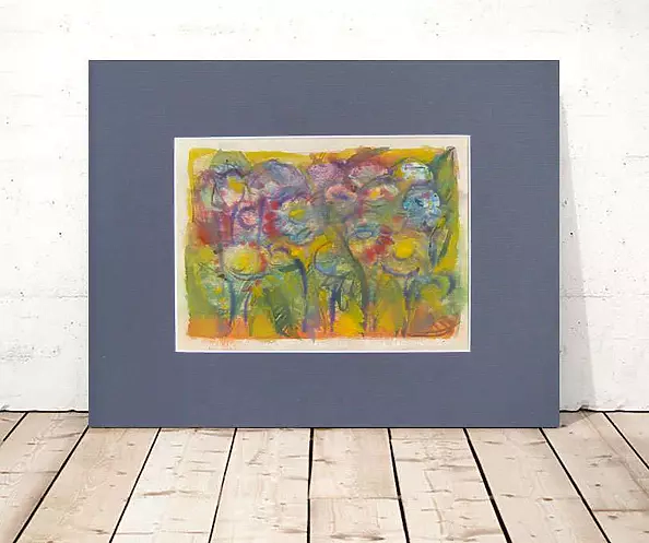 Anna Skowronek - Abstraction botanical, watercolor, original, unique