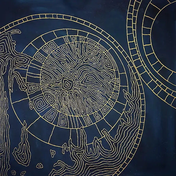 Katarzyna Szczurowska - ,,Złote echa czasoprzestrzeni" (z cyklu "Metakosmos")