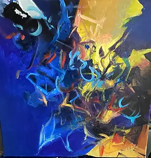 Mirosław Cholewinski, Abstrakcja, Obraz olejny - płótno, 40 x 40