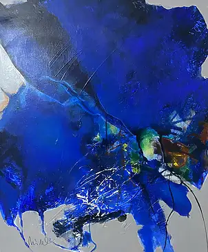 Mirosław Cholewinski, Abstraction,  - canvas, 90 x 80