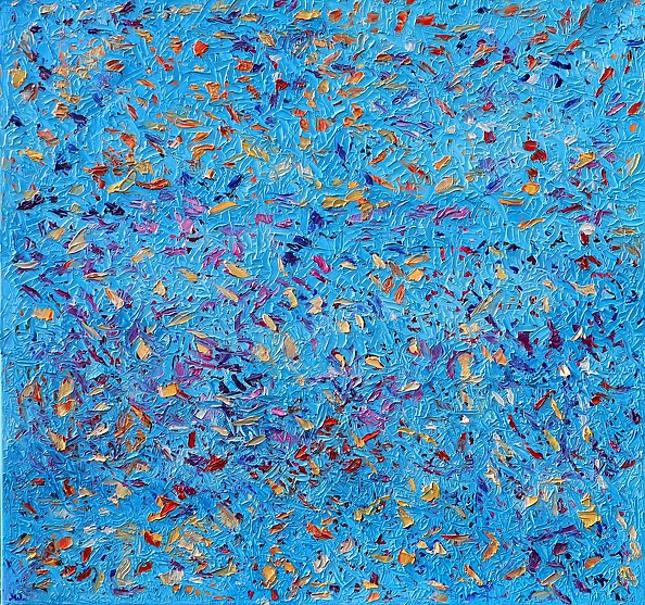 Magdalena Walulik - Abstrakcja niebieska 096