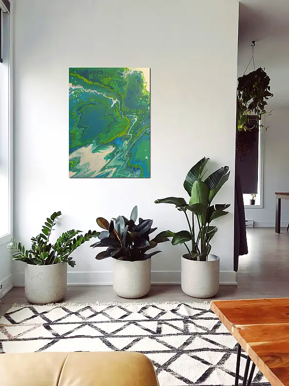 Jacek Rutkowski, Abstraktionsnummer: 231211, Acrylgemälde - Leinwand, 60 x 80