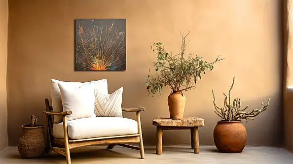 Jacek Rutkowski, Abstraction no:231212, Acrylic painting - canvas, 50 x 50