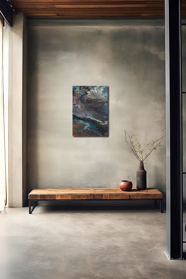 Jacek Rutkowski, Abstraction no:240919, Acrylic painting - canvas, 50 x 70
