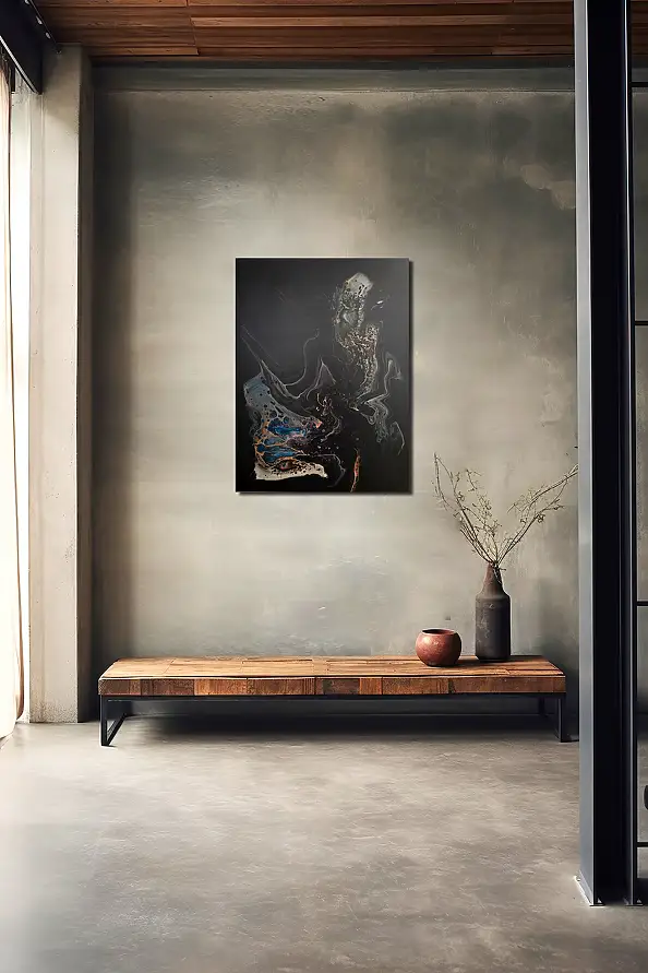 Jacek Rutkowski, Abstraktionsnummer: 241121, Acrylgemälde - Leinwand, 60 x 80