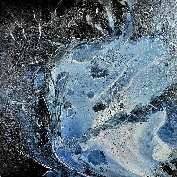 Jacek Rutkowski, Abstraction no:251007, Acrylic painting - canvas, 50 x 50