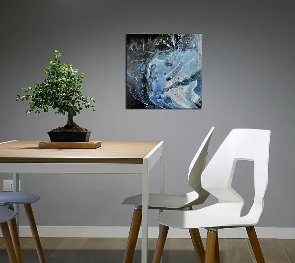 Jacek Rutkowski, Abstraction no:251007, Acrylic painting - canvas, 50 x 50