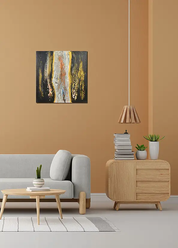 Jacek Rutkowski, Abstrakcja no:260118, Obraz akrylowy - płótno, 50 x 50