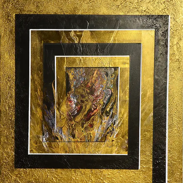 Jacek Rutkowski, Abstrakcja no:260219, Obraz akrylowy - płótno, 80 x 80