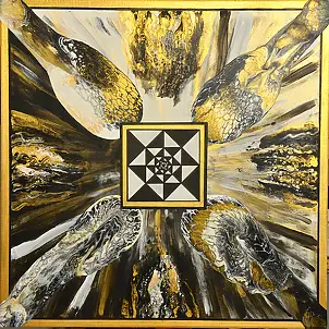 Jacek Rutkowski, , Акрилова картина - холст, 80 x 80