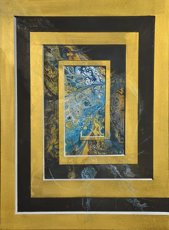 Jacek Rutkowski, Abstrakcja no: 260423, Obraz akrylowy - płótno, 55 x 75