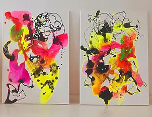 Marlena Majchrzak - Organic abstraction 101,102- diptych