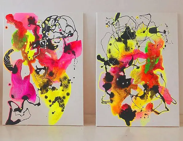 Marlena Majchrzak - Organic abstraction 101,102- diptych