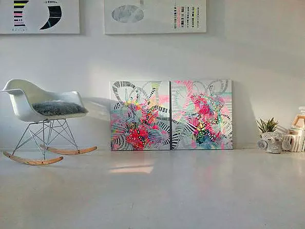 Marlena Majchrzak - Abstrakcja organiczna 82,83 - dyptyk