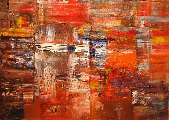 Kazimierz Komarnicki - Abstrakcja w czerwieni II