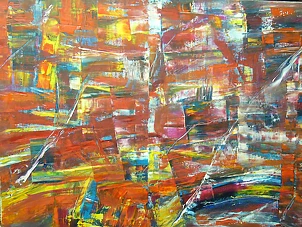 Kazimierz Komarnicki - Abstraction in red V