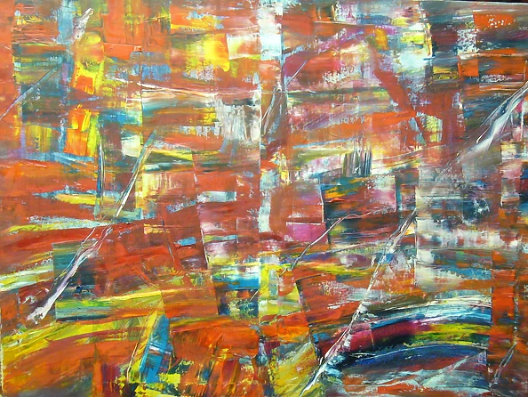 Kazimierz Komarnicki - Abstraction in red V