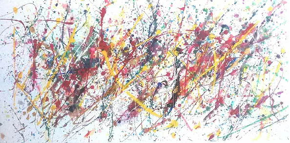 Jacek Kamiński - Jackson Pollock style abstraction