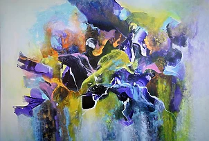 Alicja Wysocka - Abstraction with purple II