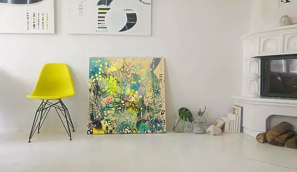 Marlena Majchrzak - "Abstraction with Flamingo II"