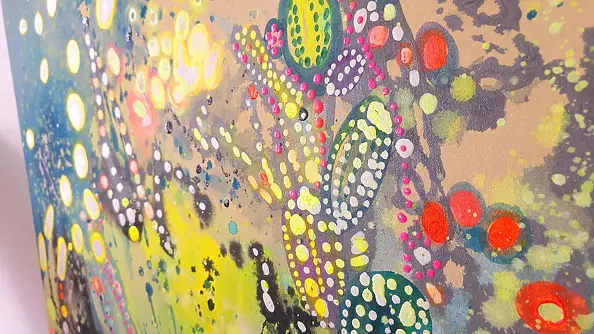 Marlena Majchrzak - "Abstraction with Flamingo II"