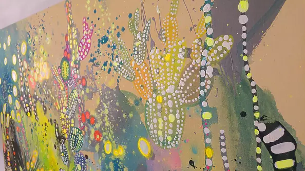 Marlena Majchrzak - "Abstraction with Flamingo II"