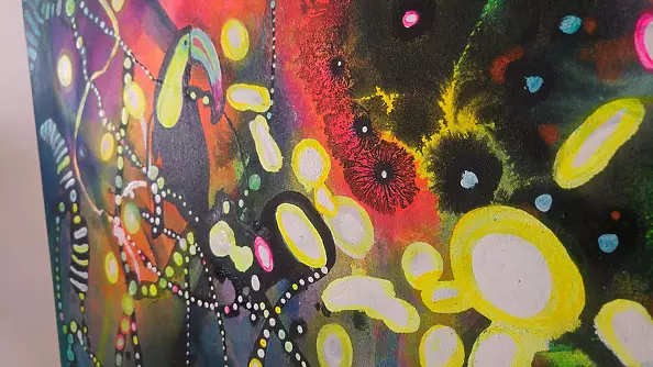 Marlena Majchrzak - Abstraction with flamingo and toucan No. II