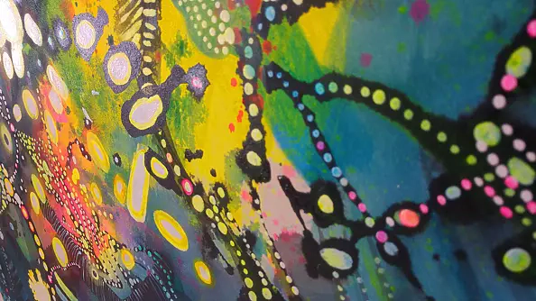 Marlena Majchrzak - Abstraction with flamingo and toucan No. II