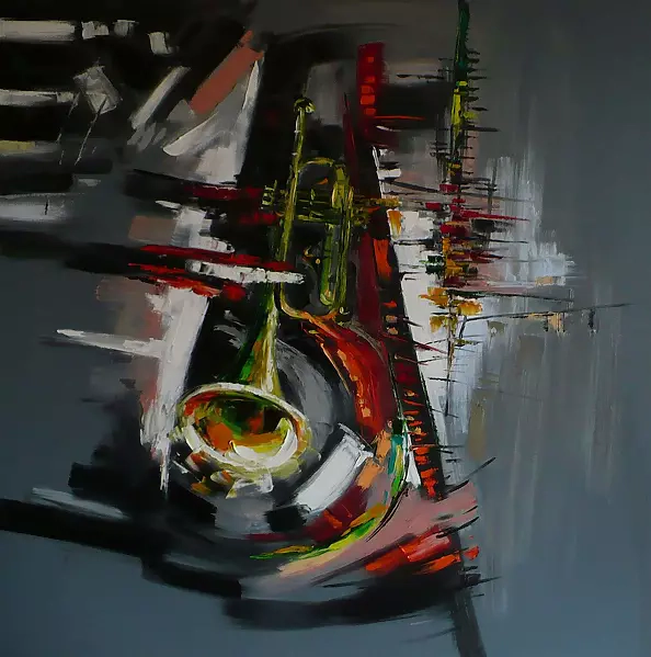 Dorota Łaz - Abstraction with a trumpet 1
