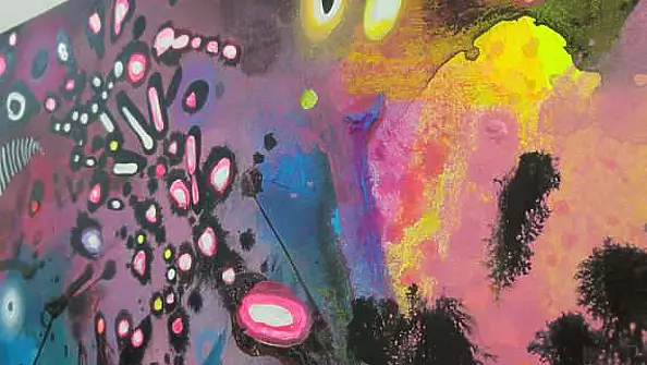 Marlena Majchrzak - "Abstraction with a toucan and flamingoes"