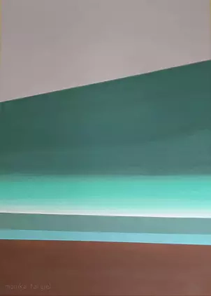 Monika Targiel - Abstract with turquoise