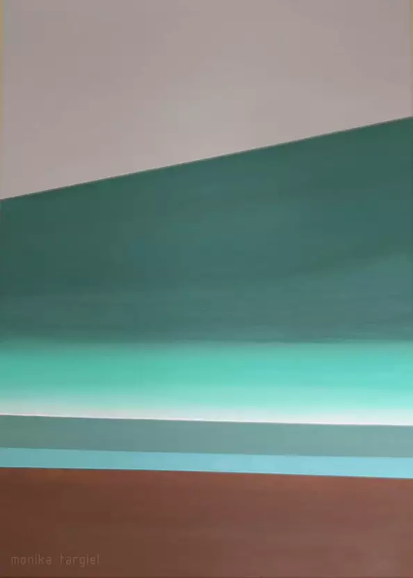 Monika Targiel - Abstract with turquoise