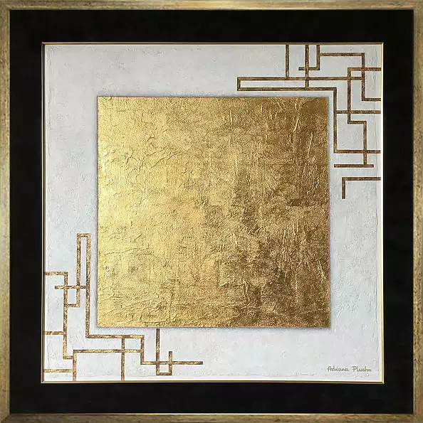 Adriana Plucha - Przestrzeń Wariantów - Czyste złoto 23,75 karaty 