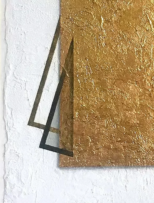 Adriana Plucha - Abstraction with high-carat gold in petals