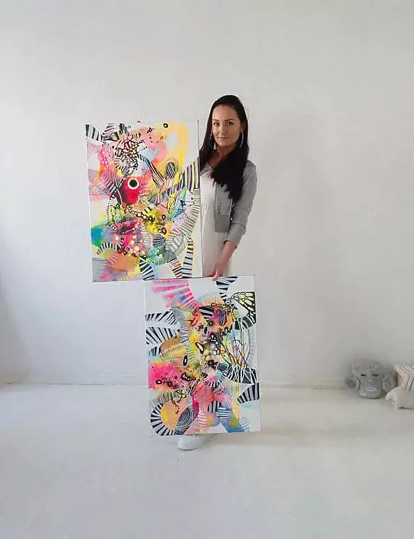 Marlena Majchrzak - "Abstrakcje organiczne 43,44" - dyptyk