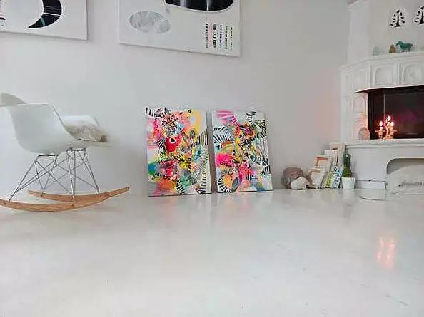 Marlena Majchrzak - "Abstrakcje organiczne 43,44" - dyptyk