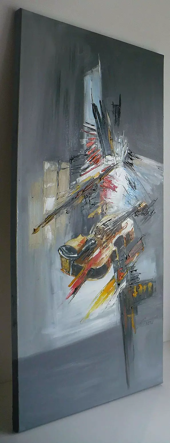 Dorota Łaz - Abstractions with violins - triptych
