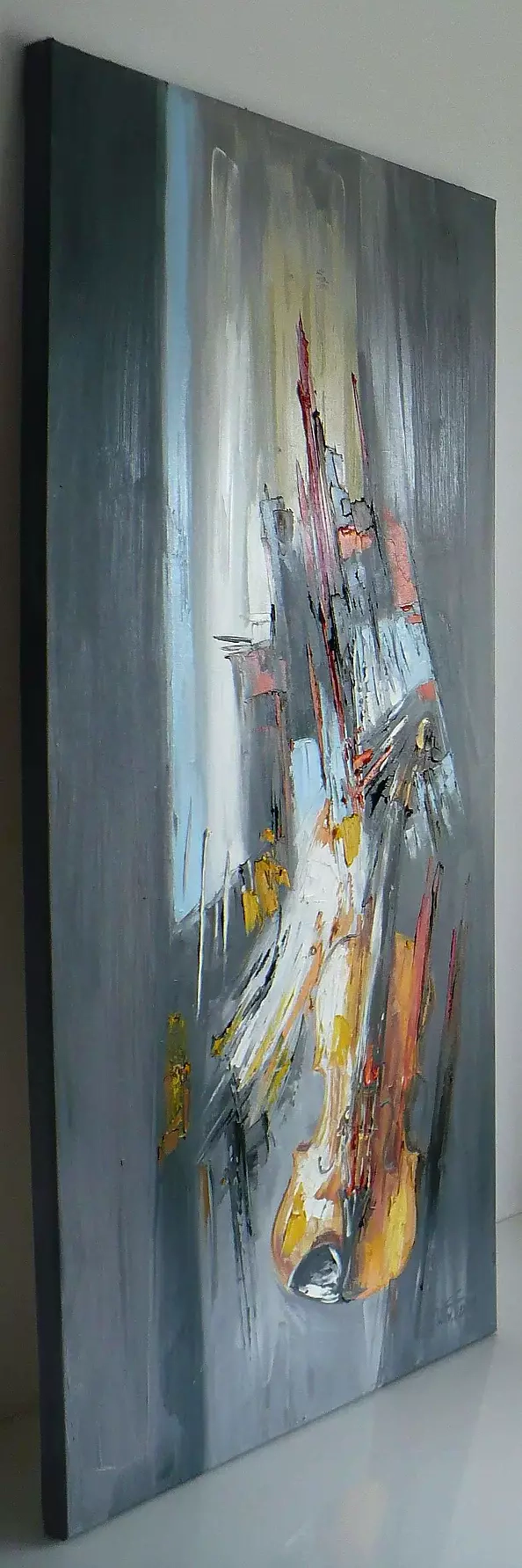 Dorota Łaz - Abstractions with violins - triptych