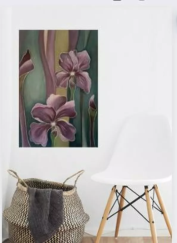 Maria Bronisz - Abstract irises