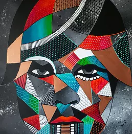 Monika Mrowiec - Woman's abstract portrait V