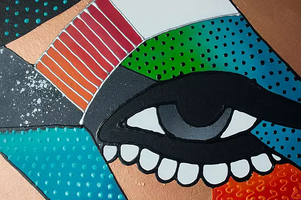 Monika Mrowiec - Woman's abstract portrait V