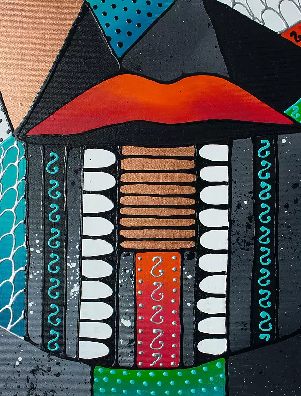 Monika Mrowiec - Woman's abstract portrait V