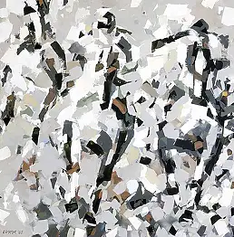 Bogusław Lustyk - Abstrakcyjny wyścig SZARY