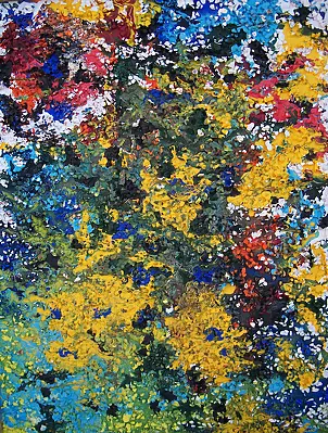   - Abstract flowers in the meadow