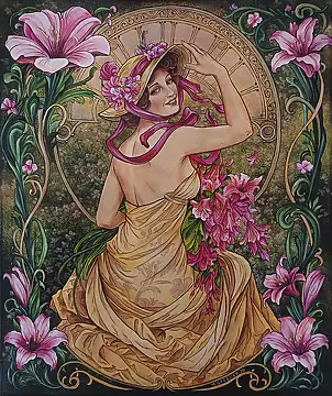 Małgorzata Greguła, Ah... it's you!, Acrylic painting, Oil painting - canvas, 50 x 60