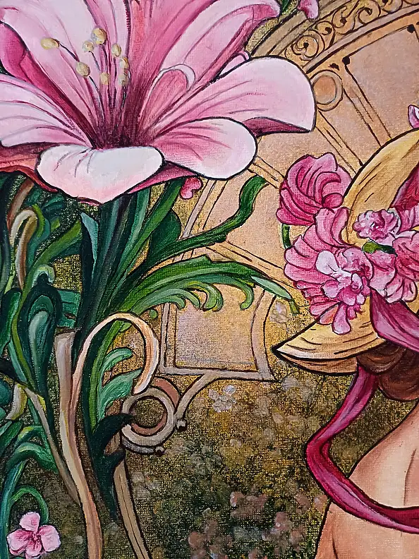 Małgorzata Greguła, Ah... it's you!, Acrylic painting, Oil painting - canvas, 50 x 60