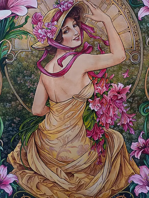 Małgorzata Greguła, Ah... it's you!, Acrylic painting, Oil painting - canvas, 50 x 60