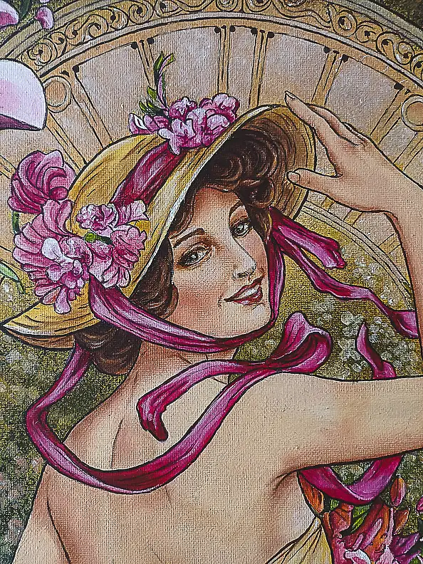 Małgorzata Greguła, Ah... it's you!, Acrylic painting, Oil painting - canvas, 50 x 60