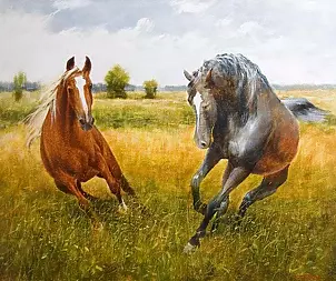 Tadeusz Gazda - Końskie zaloty